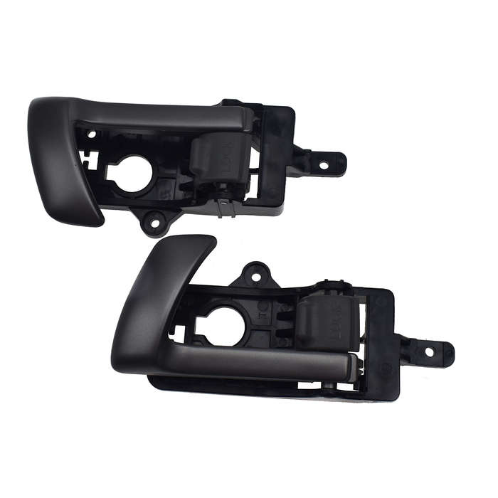 Pair Left & Right Side Interior Door Handle Gray For Hyundai Santa Fe GL Sport