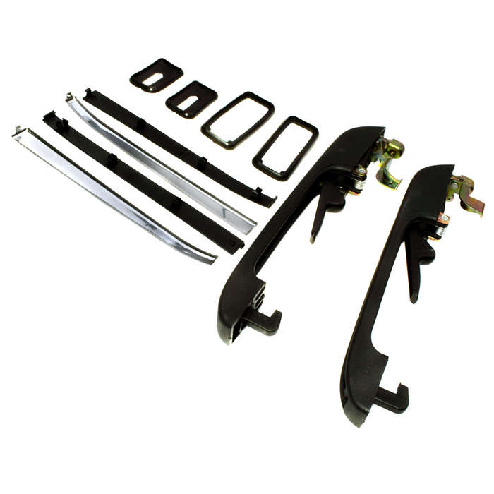 Rear Left & Right Side Exterior Door Handle W/Key For VW Golf Jetta Rabbit New