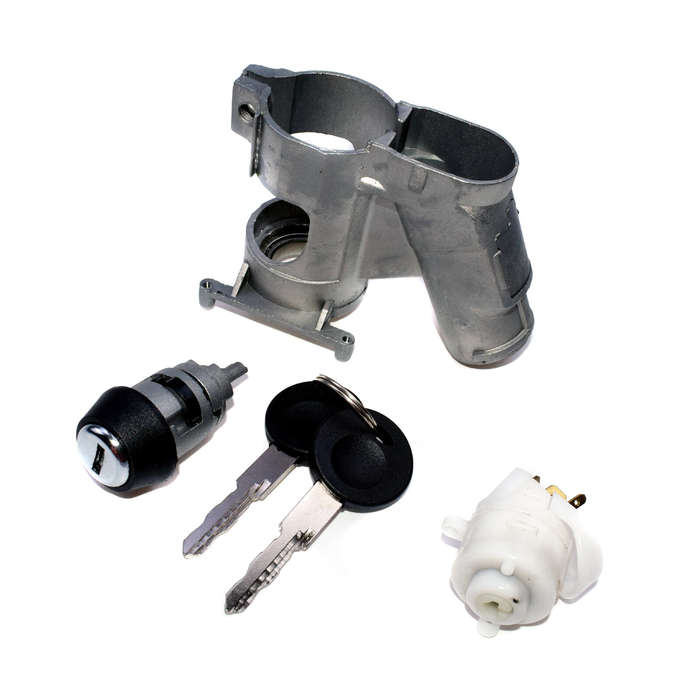 Ignition Column Lock Cylinder Housing Switch Set For VW Golf Jetta Transporter