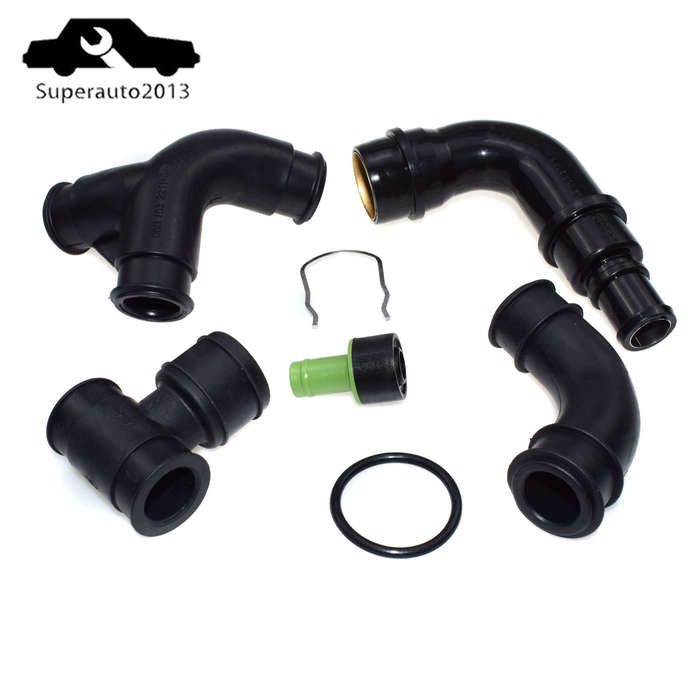 Crankcase Breather Vent Hose Kit For VW Jetta Passat Audi A4 A6 1.8T 06B103221P