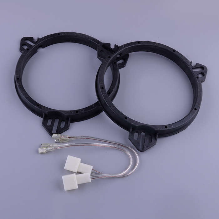 2x Rear Door Speaker Adapter Rings & Wire Harness Fit for Subaru Impreza Legacy