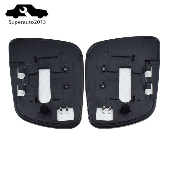 Pair Left & Right Side Door Mirror Glass Heated For Mitsubishi Lancer 2008-2014