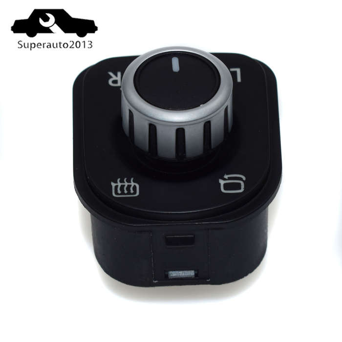 5ND959565A Chrome Control Mirror Switch For VW Golf Jetta Tiguan Passat CC New