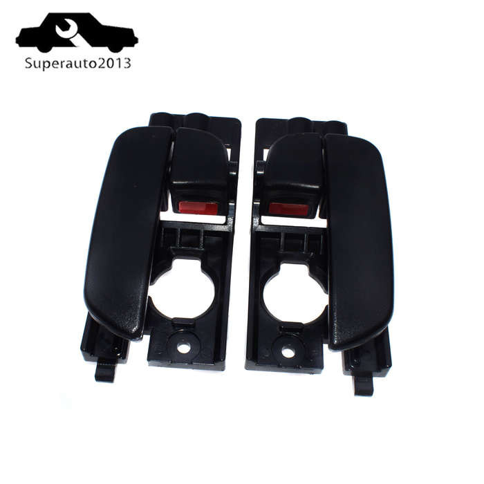 Pair Front Left Right Interior Door Handle Black For 2007-11 Hyundai Accent New