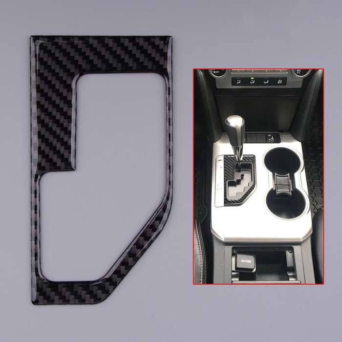 Carbon Fiber Gear Shift Panel Decor Cover Trim Fit for Toyota Camry 12-14 Hot
