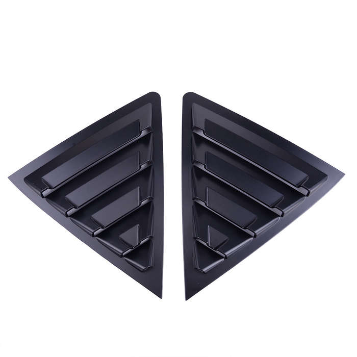 FIT FOR Toyota Corolla 2014-2018 BLACK VENT 1/4 QUARTER SIDE WINDOW LOUVER COVER