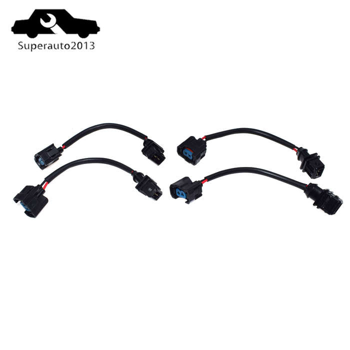 4X OBD1 To OBD2 Fuel Injector Harness Wire Adapter Plug For Honda Civic Integra