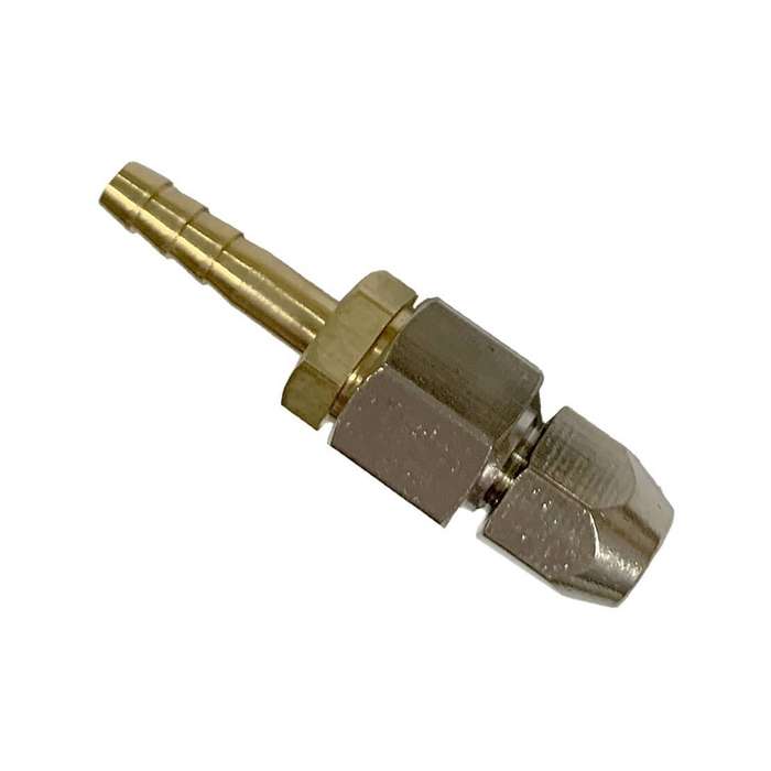 4mm to 4mm Brass Compression Hose Barb Fitting Transmission Cooler Line for Car