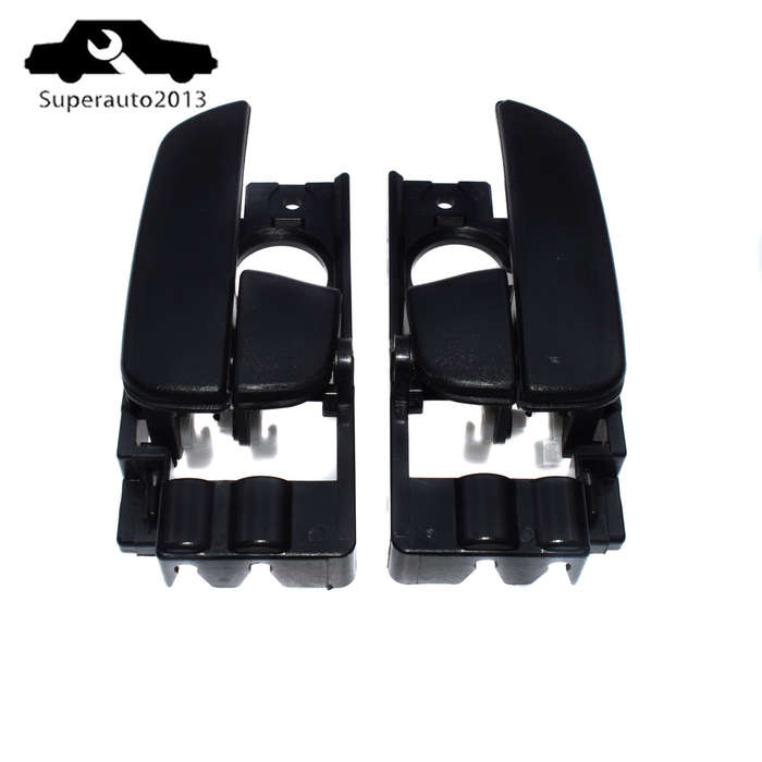 Pair Front Left Right Interior Door Handle Black For 2007-11 Hyundai Accent New