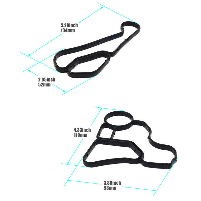 New Engine Oil Filter & Cooler Housing Gasket Seal for BMW E60 E90 E91 325i USA