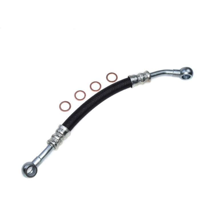 For BMW E46 330i Oil Supply Line Hose W/ 4 Seal Washers Rings 11 36 1 705 532