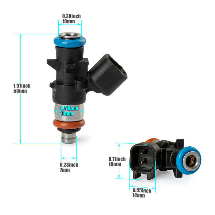 Set of 6 Fuel Injectors For Chrysler Dodge Ram Jeep 3.6L V6 0280158233 5184085AC