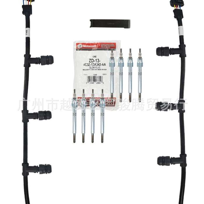 8x Glow Plugs & Plug Harnesses & ControlleFIt For Ford 6.0L Powerstroke Diesel