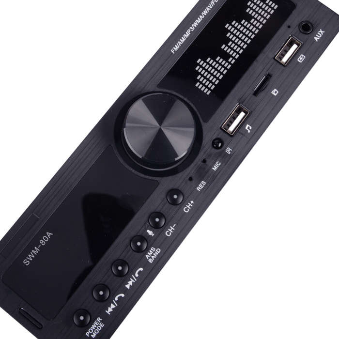 SWM-80A Car Stereo Radio Remote Control Audio MP3 Multimedia Bluetooth Player