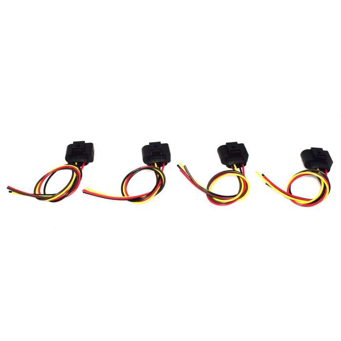 Ignition Coil Connector Repair Kit 4 x Harness Plug Wiring For Jetta Passat Audi
