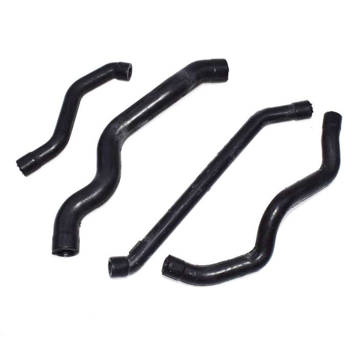 Engine Crankcase Breather Hose Set 4PCS for Mercedes Benz W202 W203 W211 W210