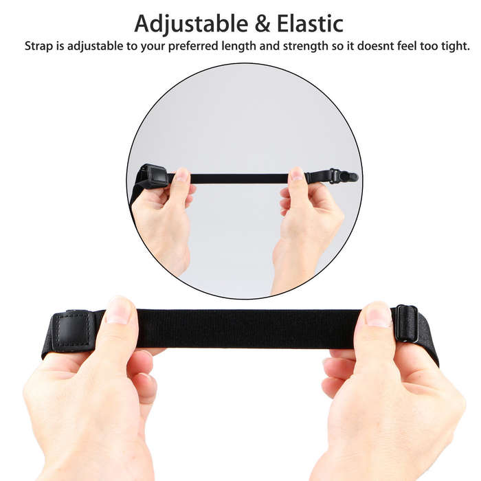 2x Mens Shirt Stays Holders Elastic Garter Belt ,Non-Slip Locking Clamps Uniform