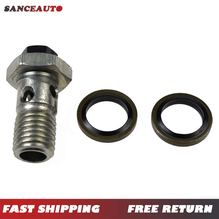 2PCS Banjo Bolt Fuel Filter Joint Tube 3905860 For Dodge Ram 5.9 Cummins 12V New