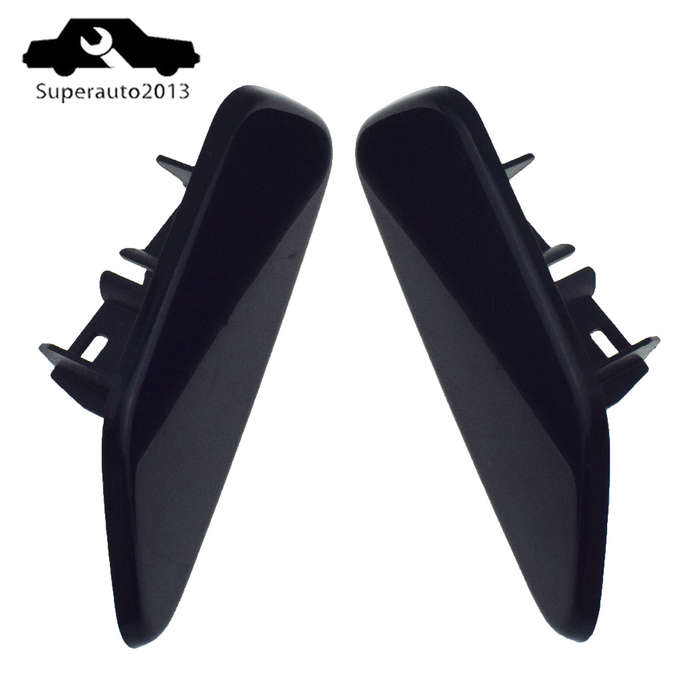Pair L R Front Bumper Headlight Washer Nozzle Cap For 2014-2018 Subaru Forester