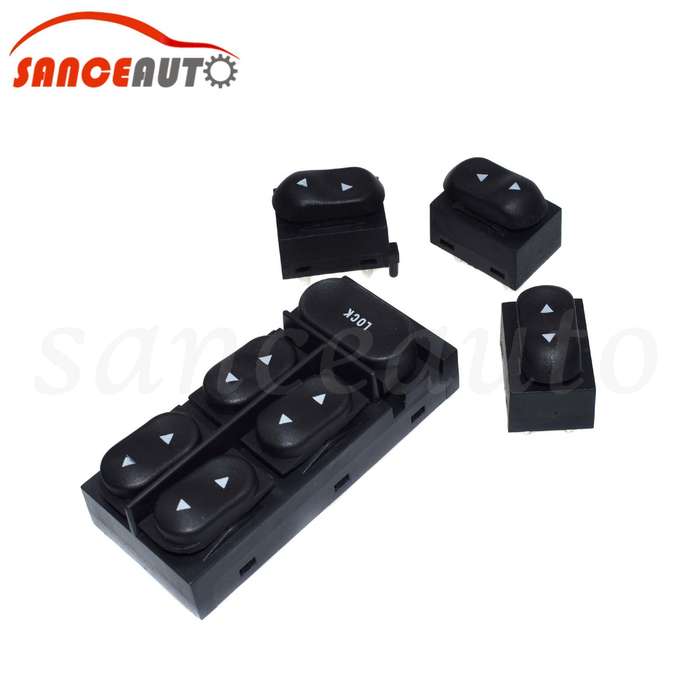 1 Main+3 Single Power Window Switch For Ford Mustang 94-04 F4ZZ14529A F4ZZ14529B