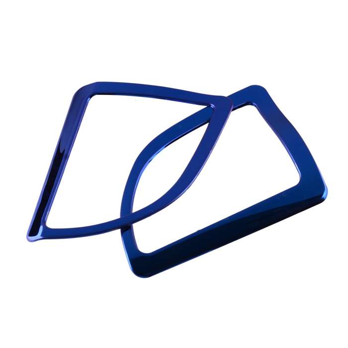 Pair Blue Console Air Outlet Vent Cover Trim Fit For Toyota Corolla 2014-2017
