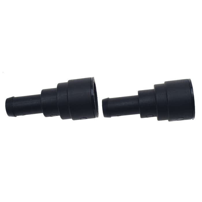 2X Black Heater Core Coolant Hose Connector For Chevy Tahoe GMC Yukon 15032062