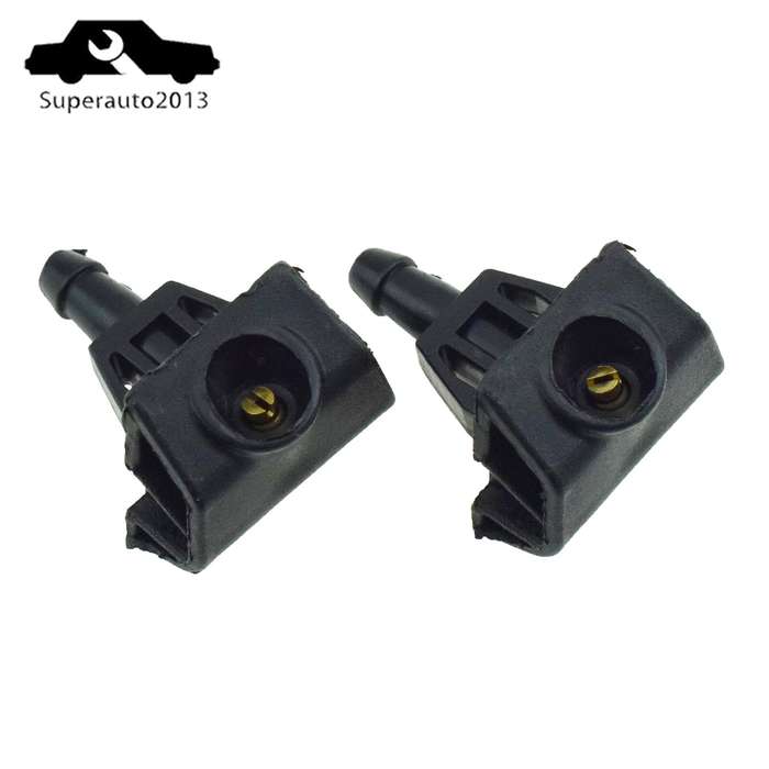 2PCS Front Windshield Spray Nozzle Fan-Shaped Wiper Nozzle For NISSAN Patrol Y62