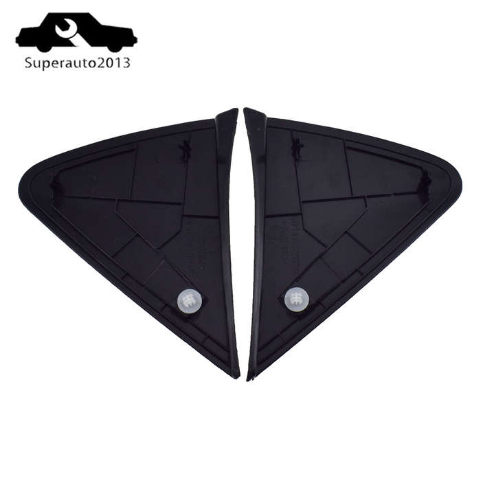2PCS Left Right Mirror Triangle Corner Fender Cover Trim For 07-11 Toyota Yaris
