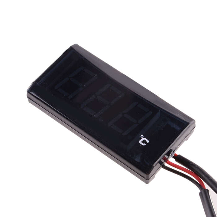 Water Temperature Temp Gauge Thermometer Digital Display Meter for Motorcycle