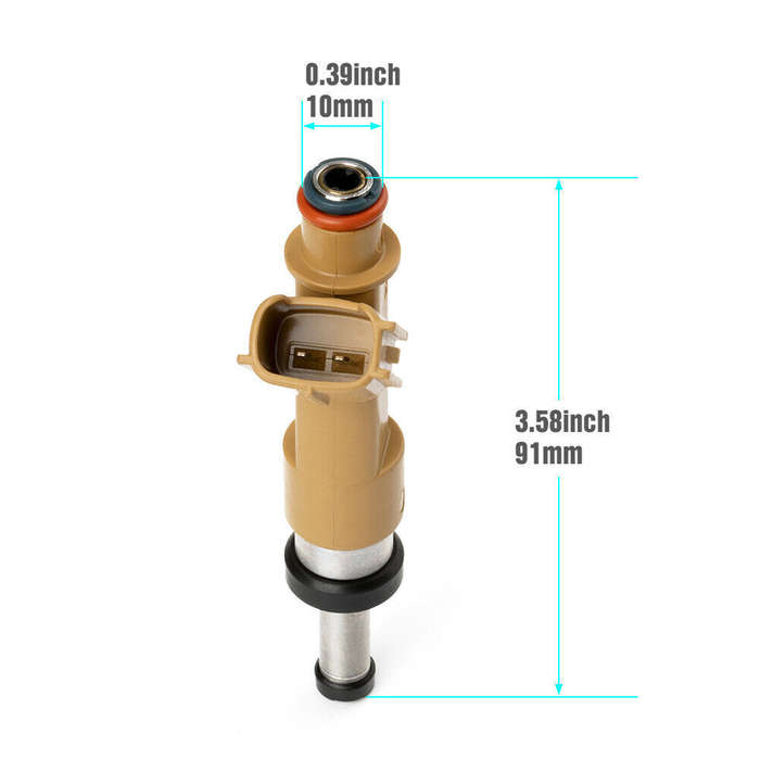 4PCS Fuel Injector For Toyota Corolla 2009-15 1.8L 2ZR-FE Matrix 23250-0T020 USA