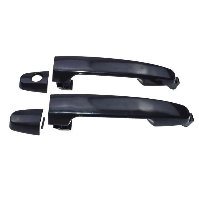 2pcs Smooth Black Outside Front Rear Left Right Door Handle For Toyota Corolla