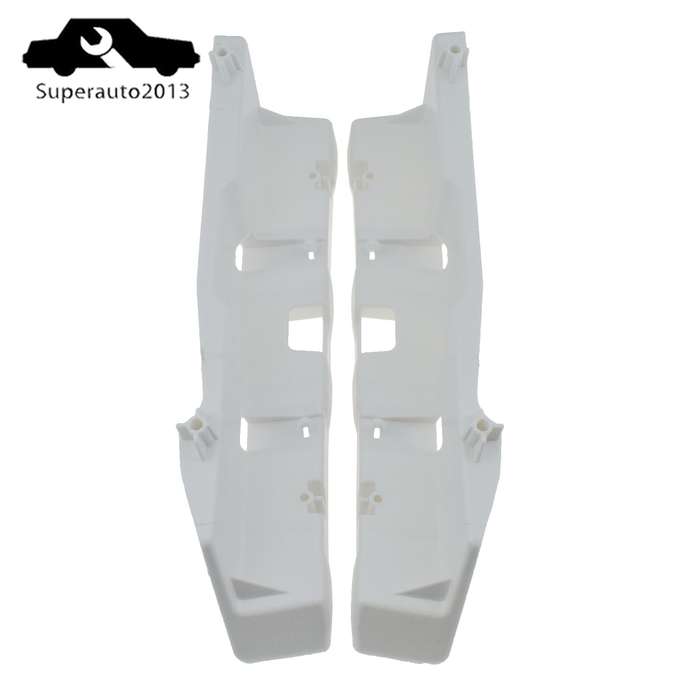 Front Left & Right Bumper Bracket Cover Retainer White For 2014-2016 Lexus IS350