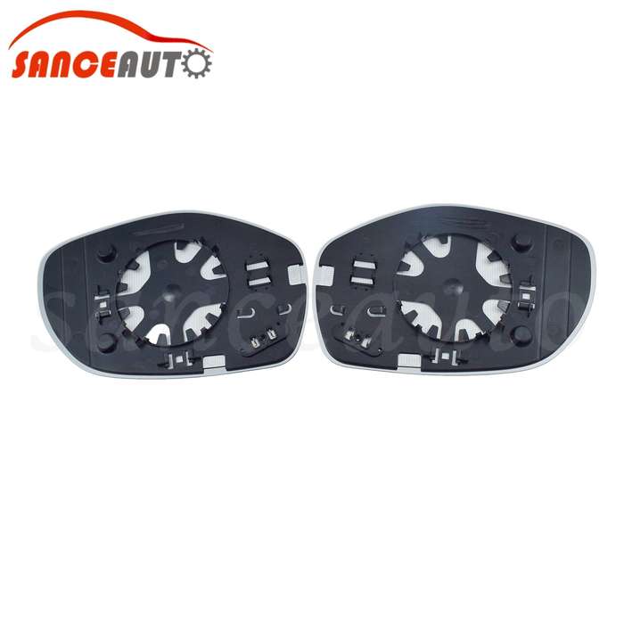 Left Right Mirror Glass W/ Plate Heated 2pcs for PORSCHE Cayenne 957 2008-2010