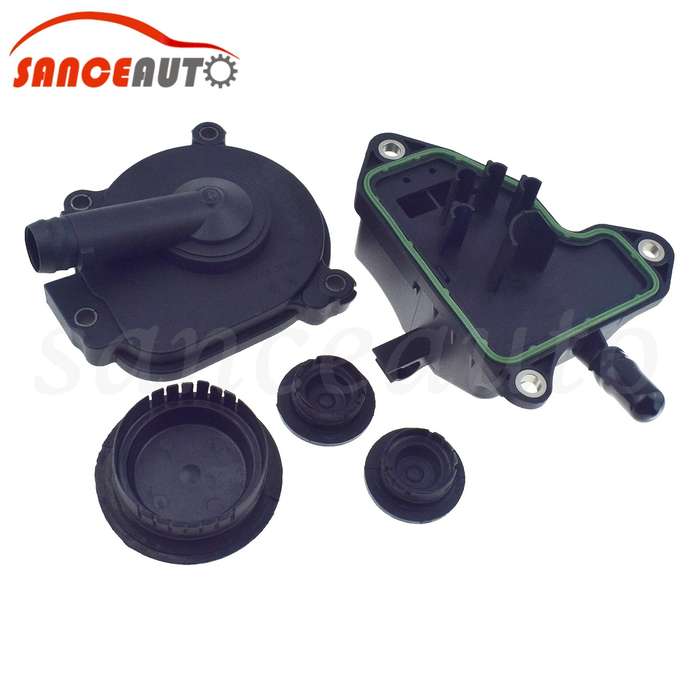 Oil Separator Crankcase Vent Valve PVC Breather & Cam Plug Set For Mercedes M272