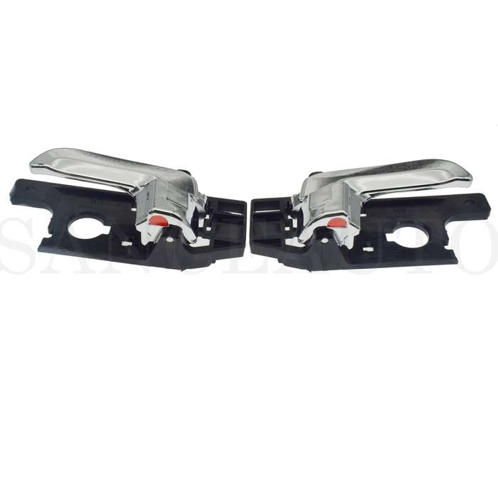 2pcs Inside Door Handles Chrome Left Right For Kia Sportage 2.0L 2.7L 2005-2010