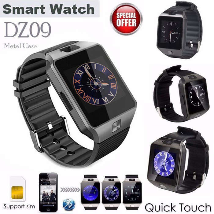 DZ09 Bluetooth Wrist Smart Watch Phone Camera SIM Card For Android IOS iPhone -WHITE