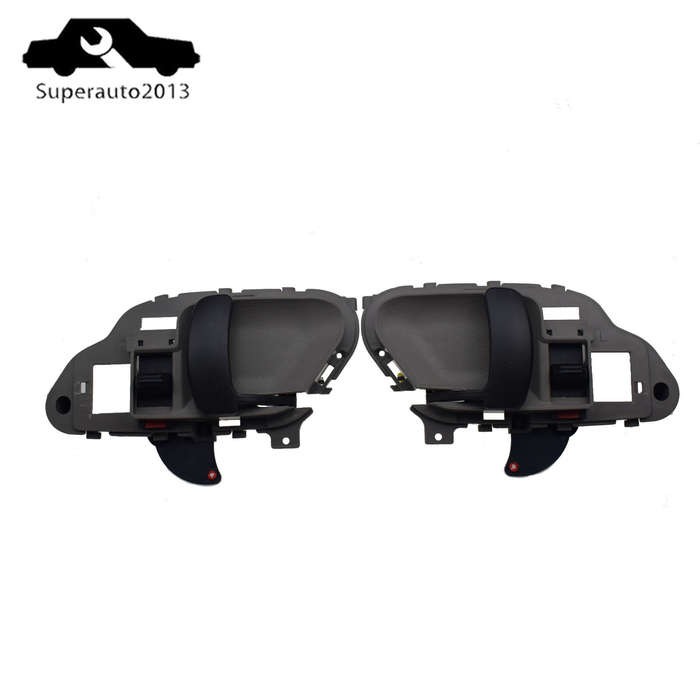 2X New Left & Right Side Interior Door Handle Gray For Chevy GMC Tahoe Suburban