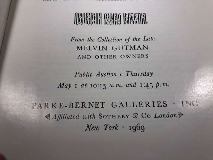 RUSSIAN WORKS OF ART Catalog NYC (1969)- incl. FABERGE