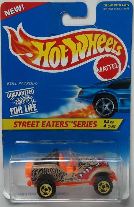 Hot Wheels Roll Patrol ( Jeep ) Made in 1998 Matchbox Scale Model Car HOTWHEELS