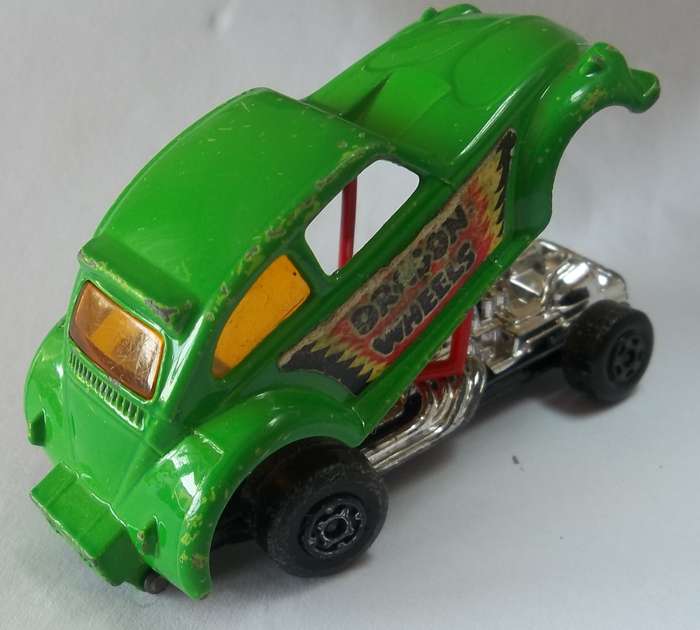 MATCHBOX Lesney Superfast #43 Dragon Wheels Volkswagen BEETLE ENGLAND VW 1971 Vintage