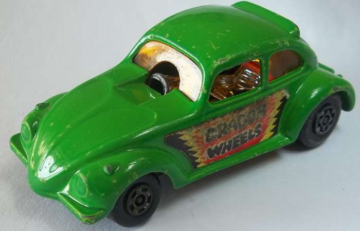 MATCHBOX Lesney Superfast #43 Dragon Wheels Volkswagen BEETLE ENGLAND VW 1971 Vintage