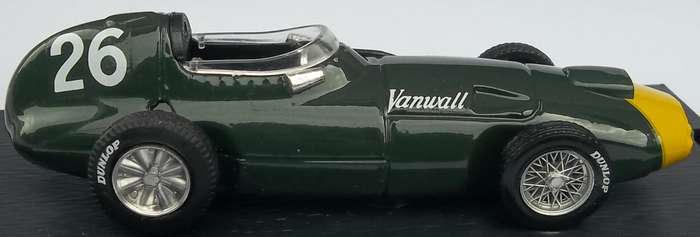 Boxed 1/43 Scale Vanwall Racing Car Similar scale to Dinky Solid Hard Plastic case vintage
