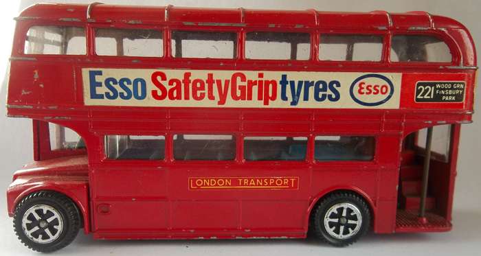 Dinky Toys #289 Routemaster Bus Made in England 1970's Vintage model packed with adertising