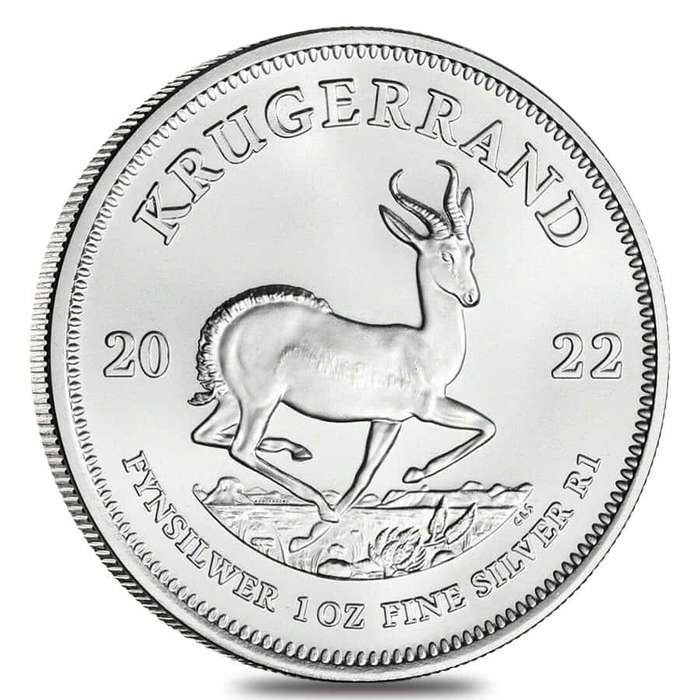 Rare Uncirculated 1 oz SILVER KRUGER COIN in Direct Fit Air-Tite Coin Protector