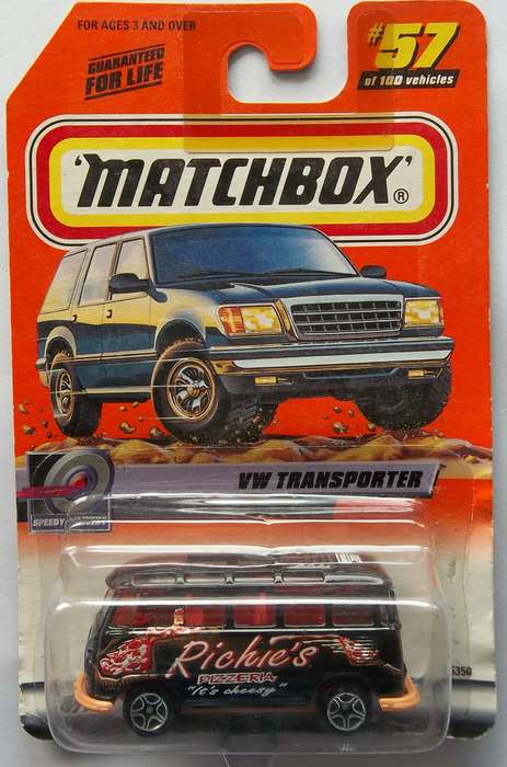 Matchbox VW VOLKSWAGEN Transporter 1999 Sealed on Card Model Car
