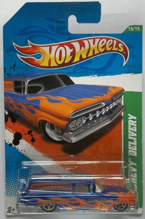 Hot Wheels TREASURE HUNT Chevy Delivery 2011 Matchbox Scale Model Car HOTWHEELS