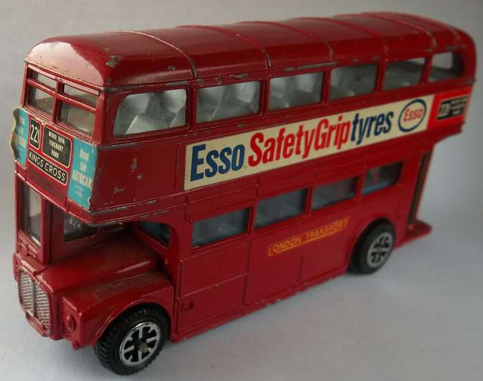 Dinky Toys #289 Routemaster Bus Made in England 1970's Vintage model packed with adertising