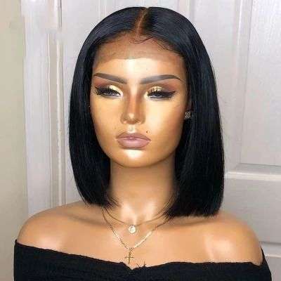 10" Glueless straight full frontal Brazilian wig Special