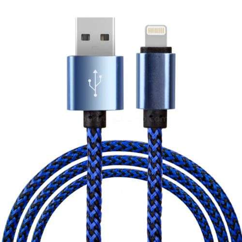 Premium-Braided-iPhone-Lightning-Cable-Blue-10-ft-Cord-Blue-amp ...