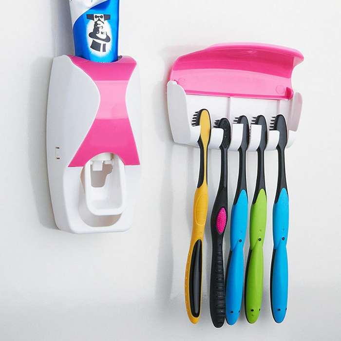 One-touch automatic squeeze appropriate amount of toothpaste. No ...